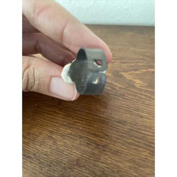 Sad Yellow Tabby Cat Ceramic Ring Grumpy Neon‎ OOAK Adjustable Band Maximalism - Picture 6 of 8